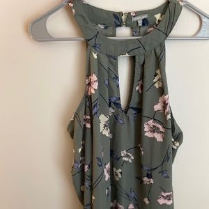 Charlotte Russe long sleeve open shoulder top